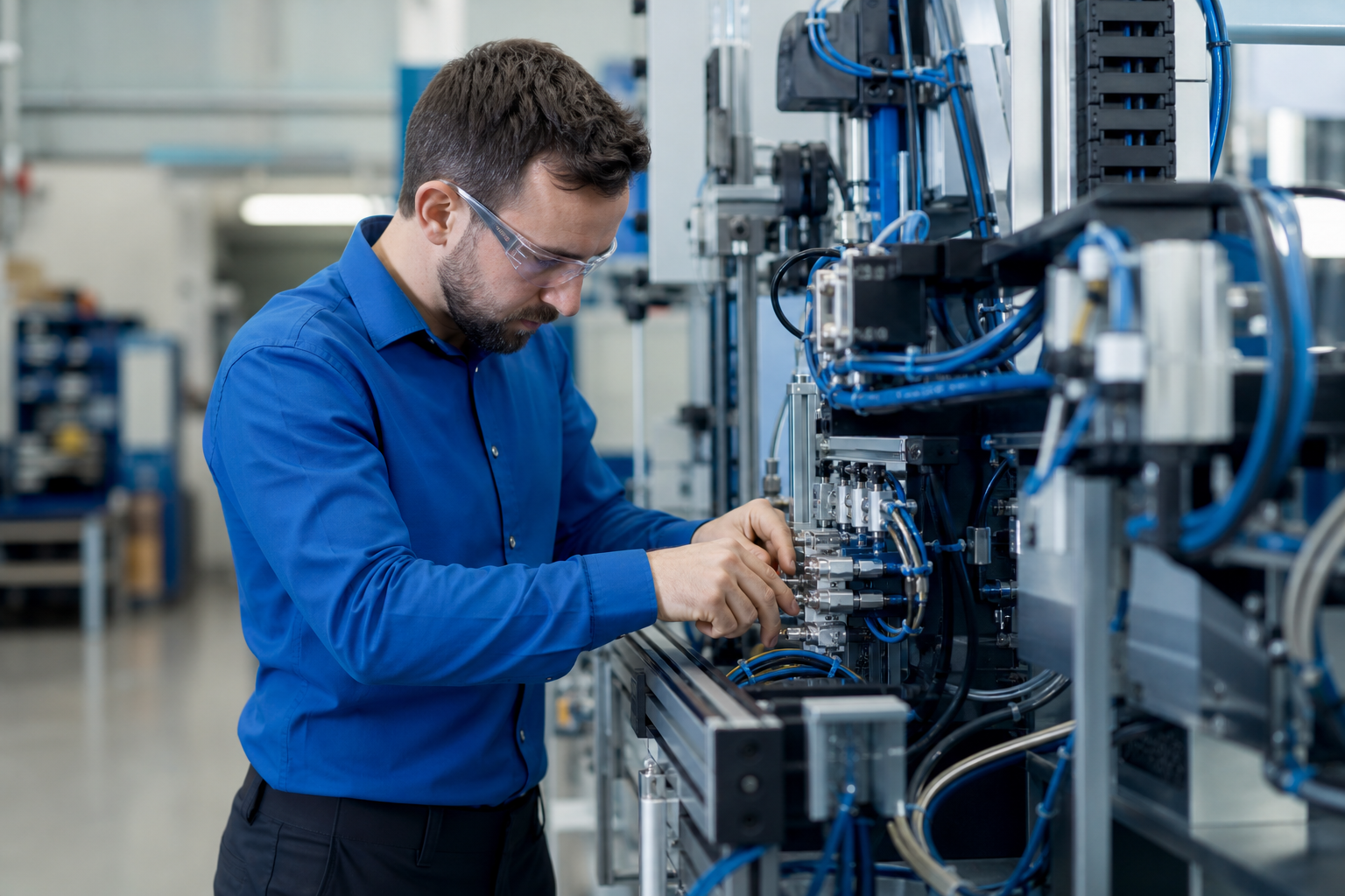 BlueCrest Technician Maintains Automation Equipment