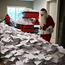 Huge number of letters being delivered to Santa