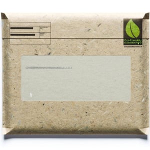 front of postal mailpiece printed on environmentally friendly paper with address showing-1