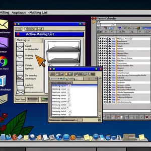 mailing lists on computer