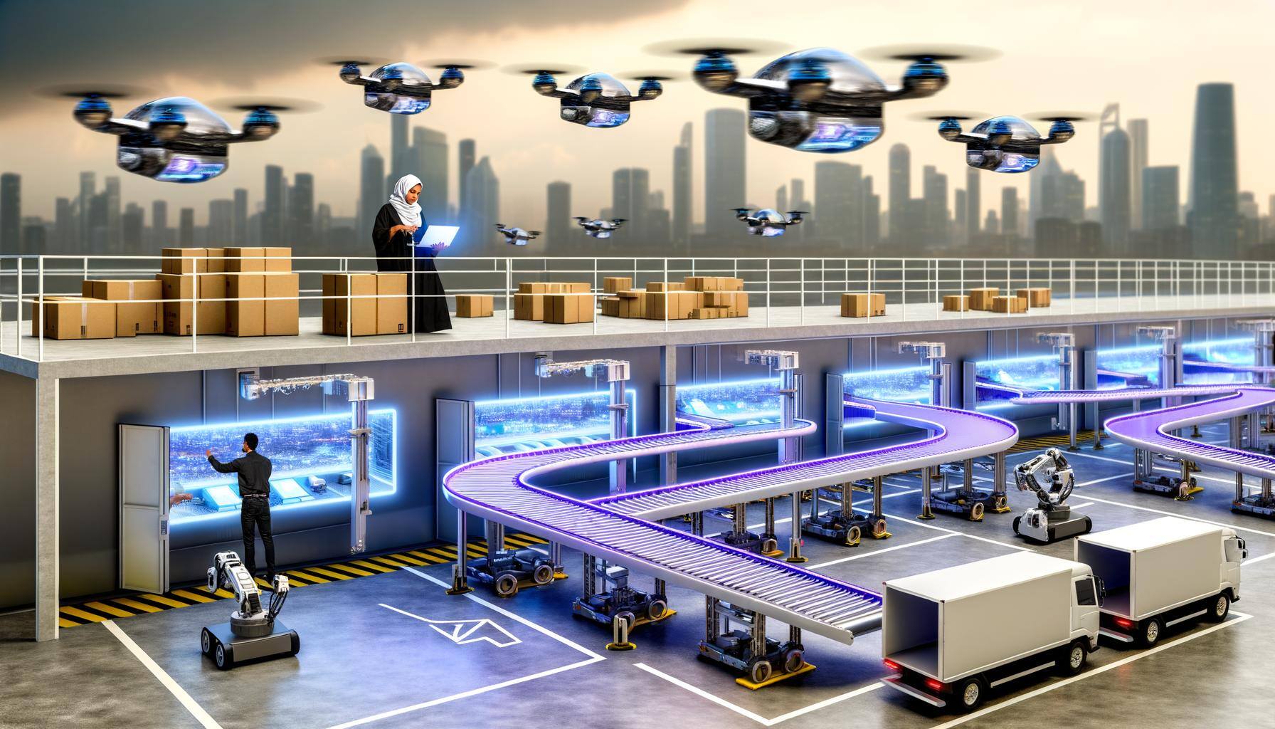 reverse logistics, shipping, futuristic