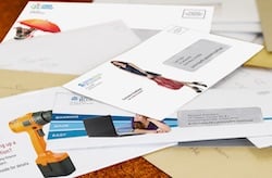 Direct mail printed with variable data color inkjet printing