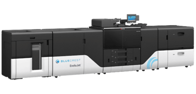 BlueCrest EvoluJet industrial inkjet printer for mail ballots