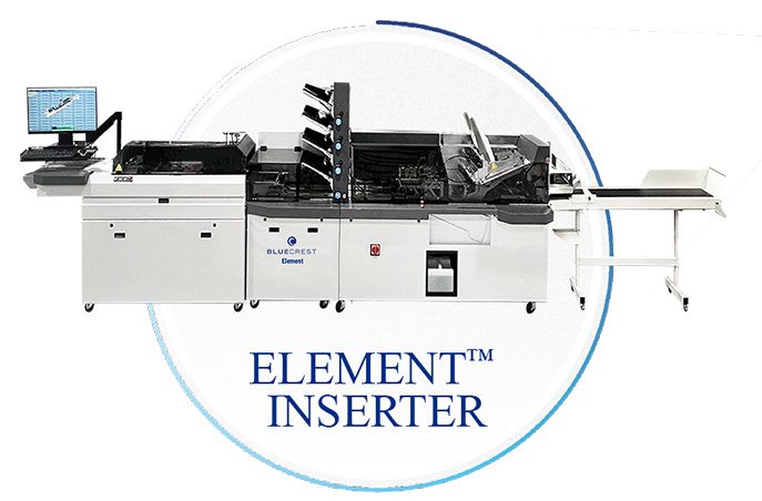 Element Compact Mail Inserter with Vertical Stacker