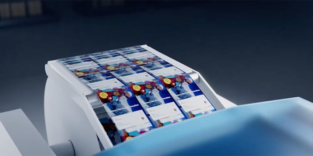IntelliJet Advantage 2200 production printer color print detail