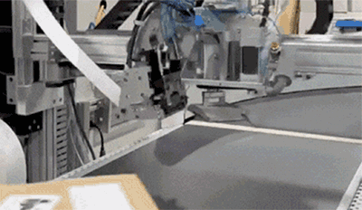 Raptor print and apply labeler for automated, high-speed adaptive labeling