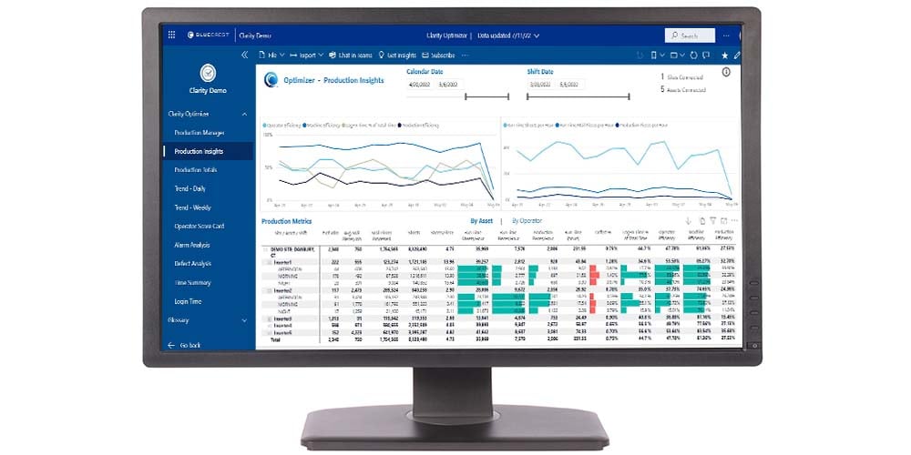 Clarity Optimizer software computer screen