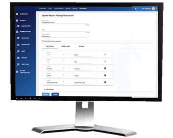 BlueCrest Sphere cloud-based complete reporting and analytics software for mail production