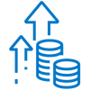 money up arrow icon