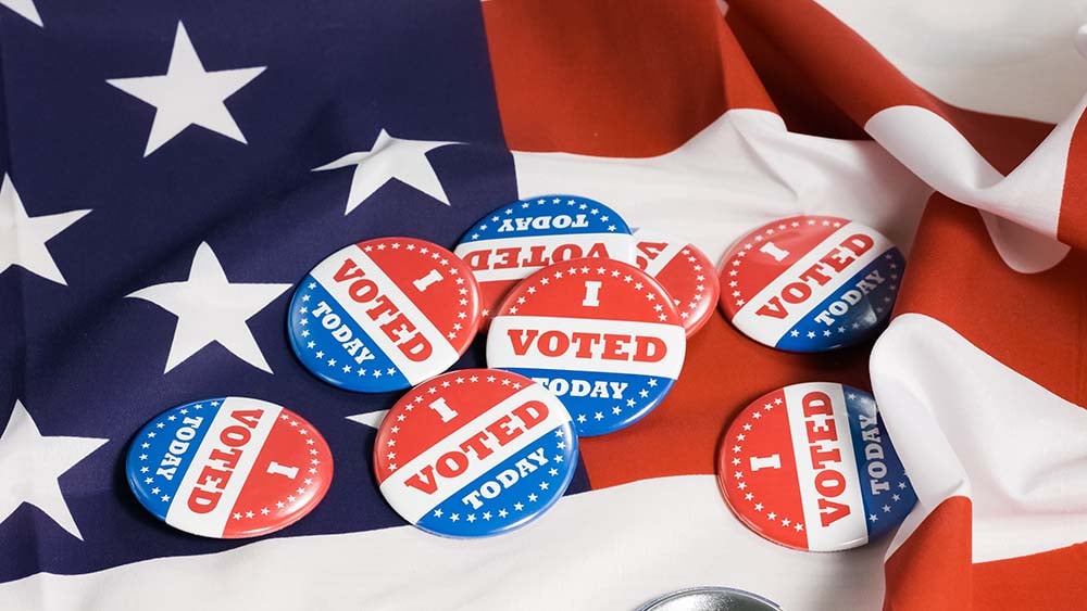 voter badges and pins for USA