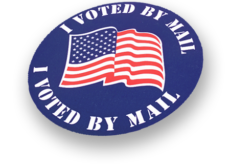 I voted by mail sticker
