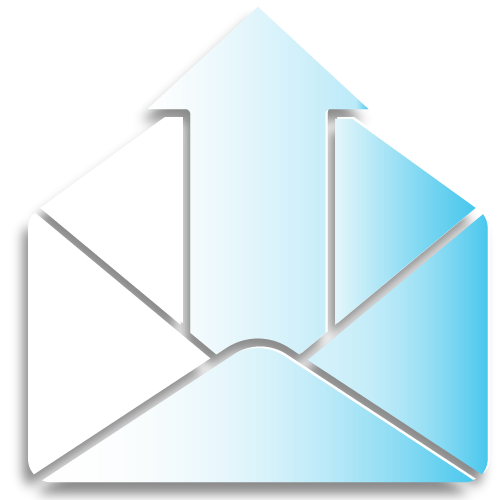 Mail production direct mail symbol