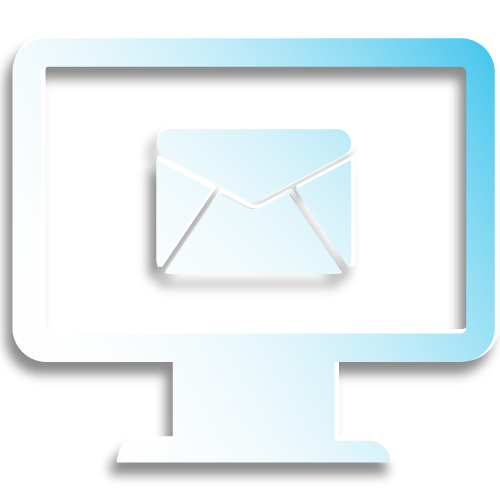 mail production e-delivery symbol