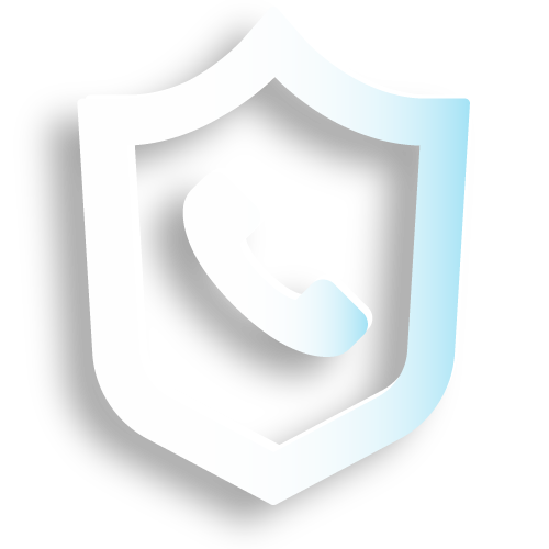 Phone ans shield symbol